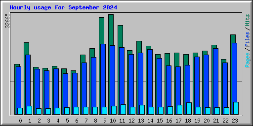 Hourly usage for September 2024